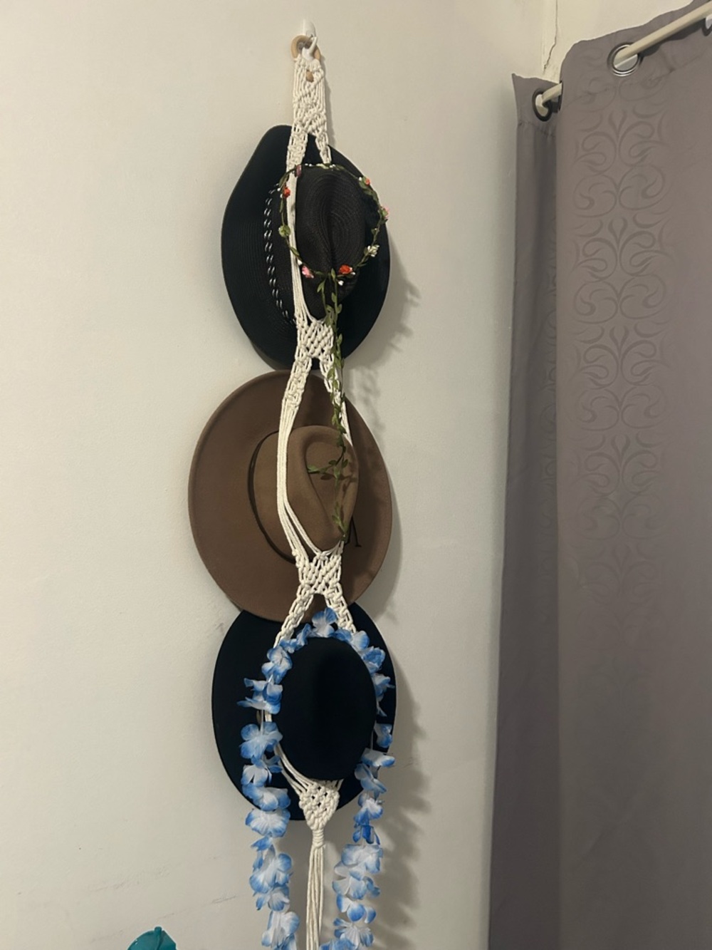 Handmade Macramé hat holder
